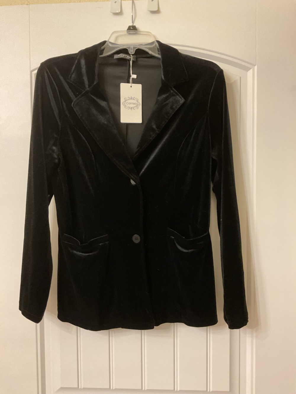 Black Velvet Women's Blazer Jacket